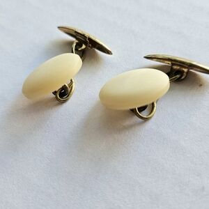 Vintage dome & chain cufflinks